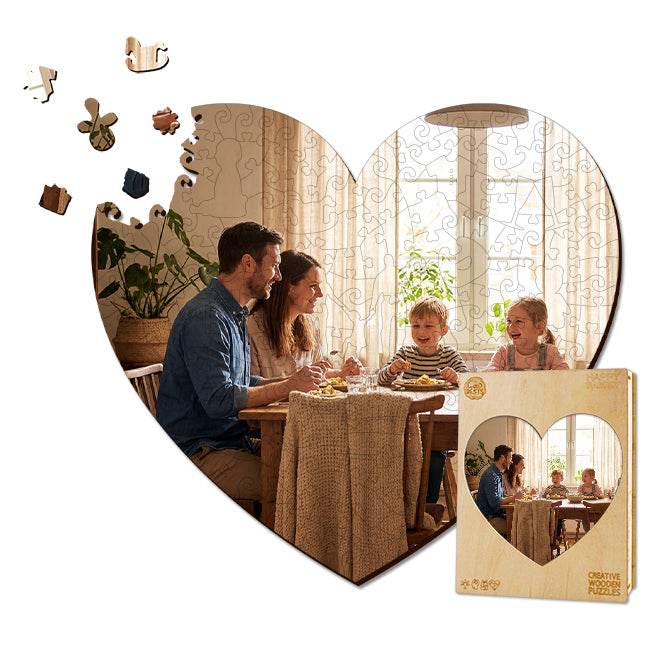 Personalized Photo Wooden Puzzle - Family Theme