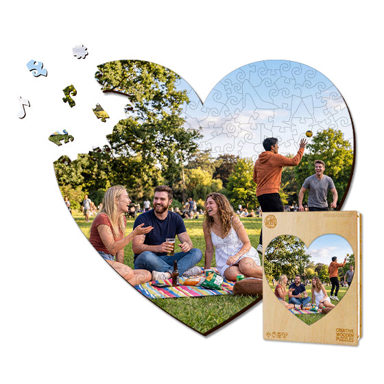 Personalized Photo Wooden Puzzle - Friendship Theme