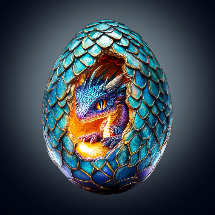 Draconic Rebirth-3  Wooden Jigsaw Puzzle