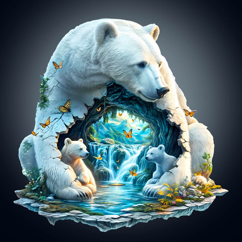 Arctic Sanctuary Wooden Jigsaw Puzzle