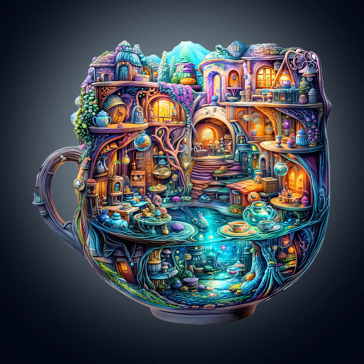 Enchanted Teapot Wooden Jigsaw Puzzle
