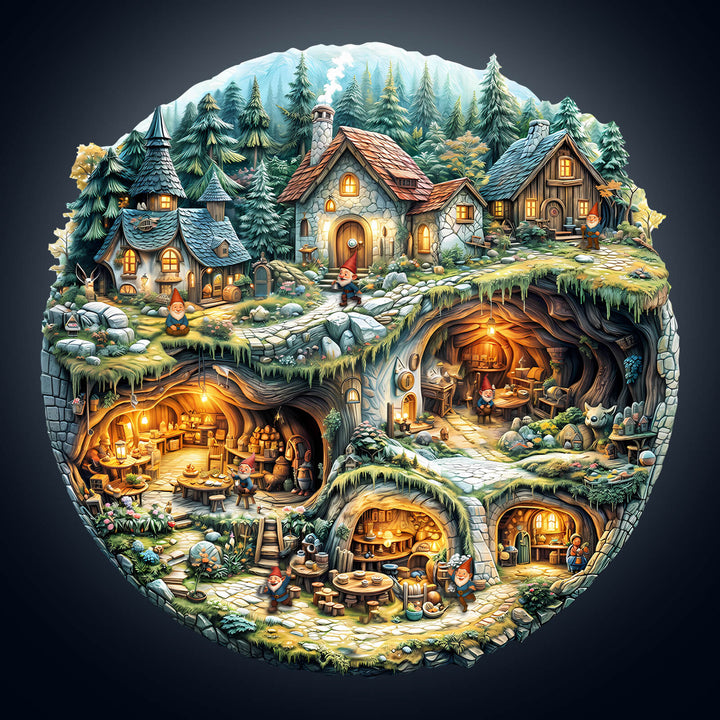 Goblin house Wooden Jigsaw Puzzle