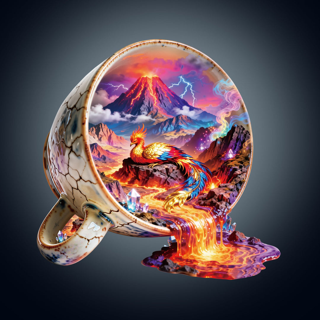 Lava Teacup Wooden Jigsaw Puzzle
