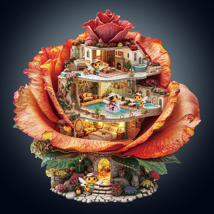 Rose Hostel Wooden Jigsaw Puzzle