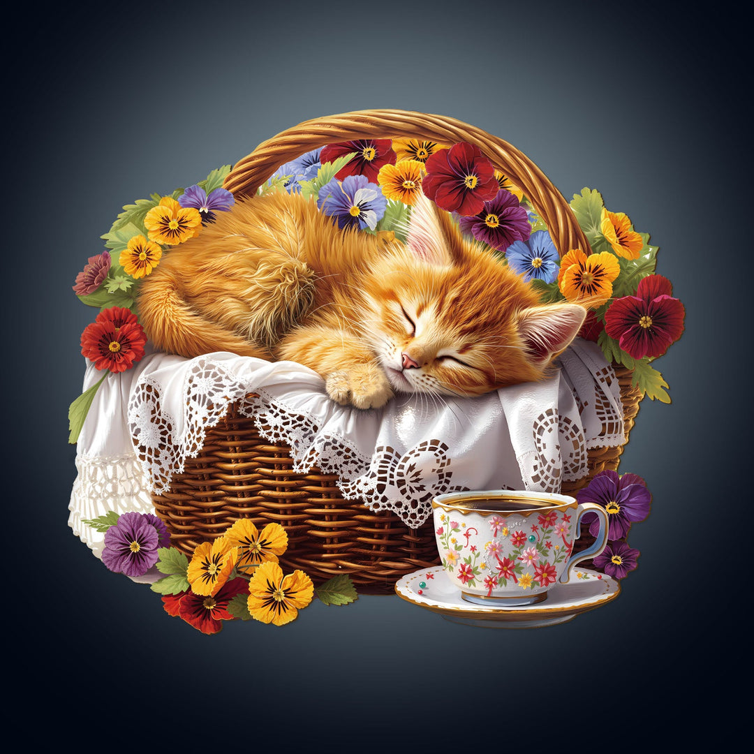 Cat's Rest Wooden Jigsaw Puzzle