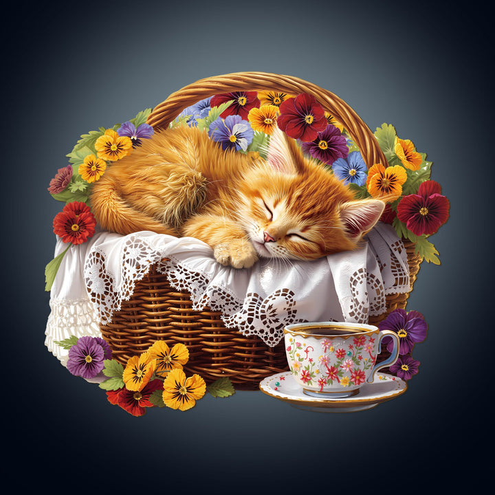 Cat's Rest Wooden Jigsaw Puzzle