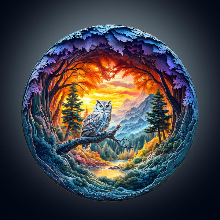 Serene Watcher  Wooden Jigsaw Puzzle