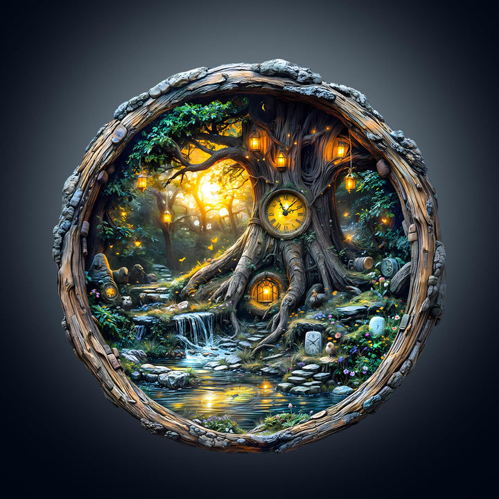 Magic time tree Wooden Jigsaw Puzzle