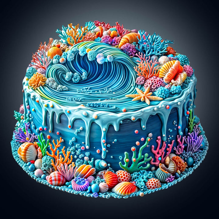 Ocean Cake Wooden Jigsaw Puzzle