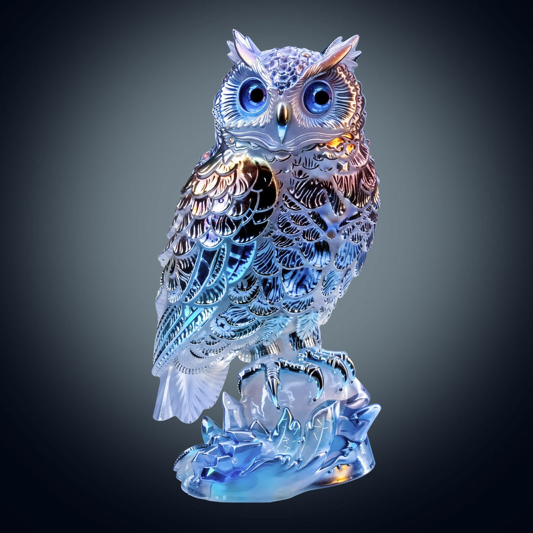 Neon Owl Wooden Jigsaw Puzzle
