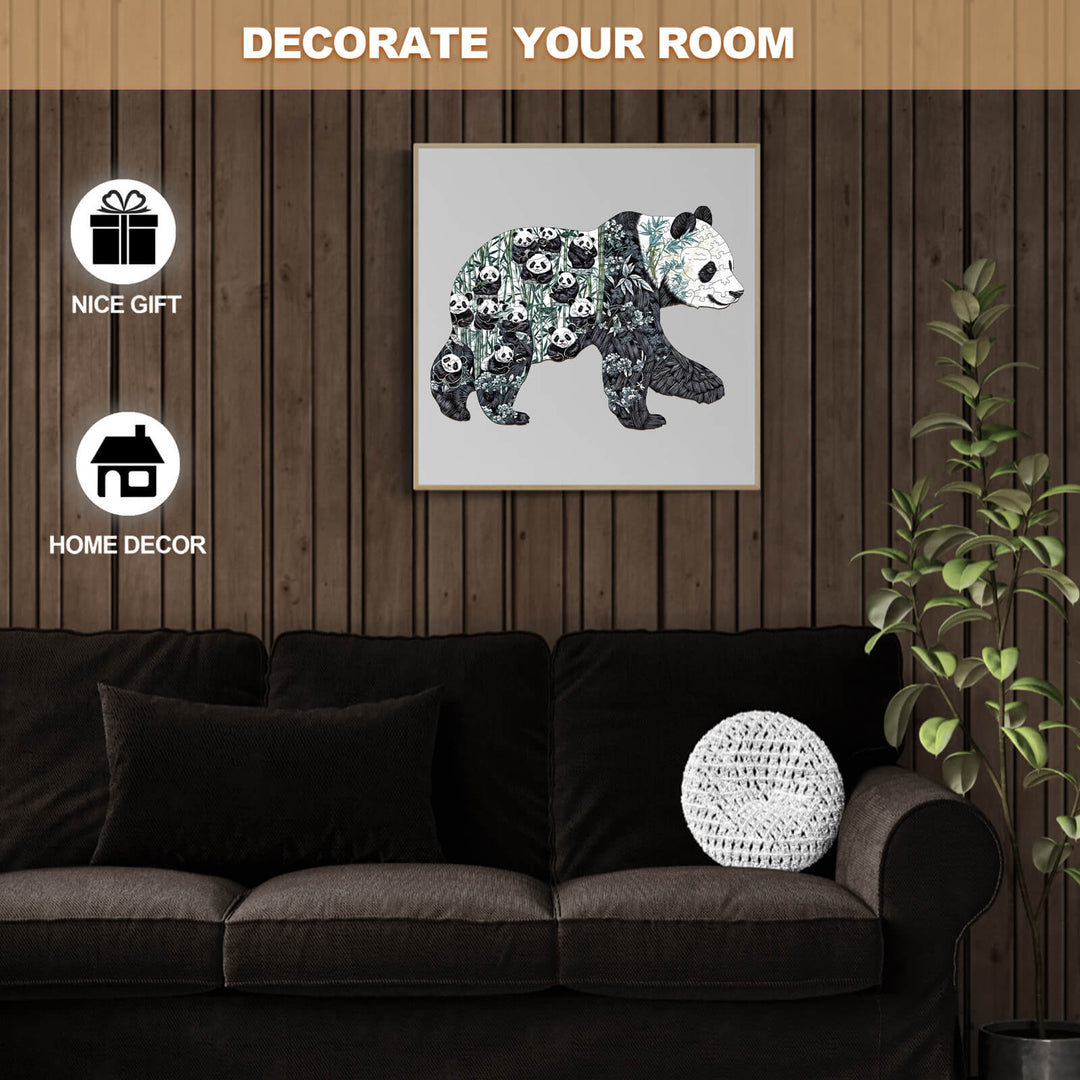 Panda Paradise Wooden Jigsaw Puzzle