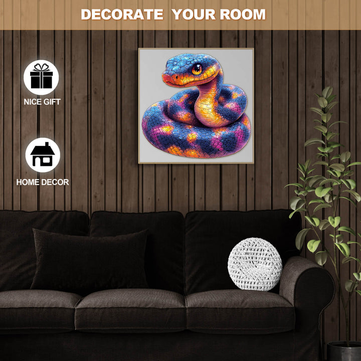 Snake Wooden Jigsaw Puzzle - By Woodbests