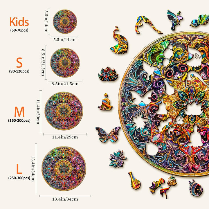Mandala Dreamland Wooden Jigsaw Puzzle - By Woodbests
