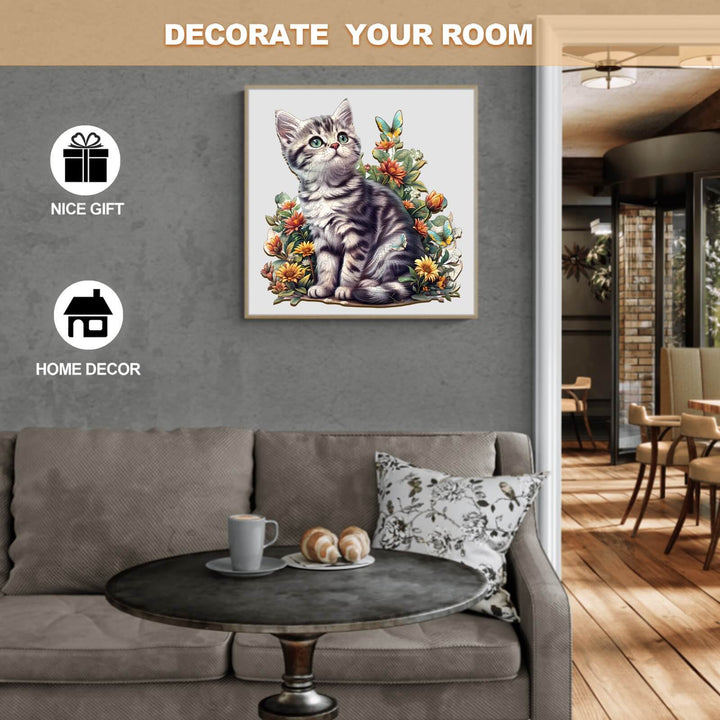 American Shorthair Wooden Jigsaw Puzzle