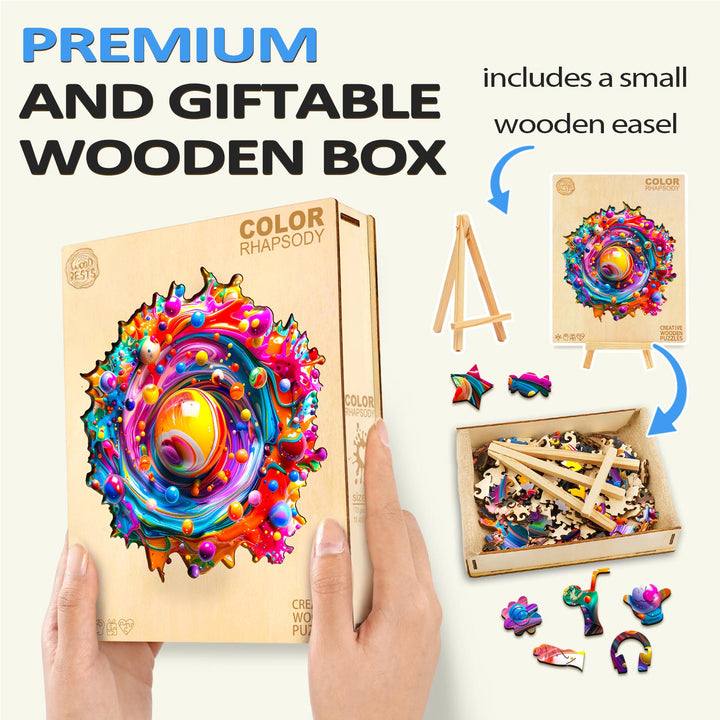 Color Rhapsody Wooden Jigsaw Puzzle - By Woodbests