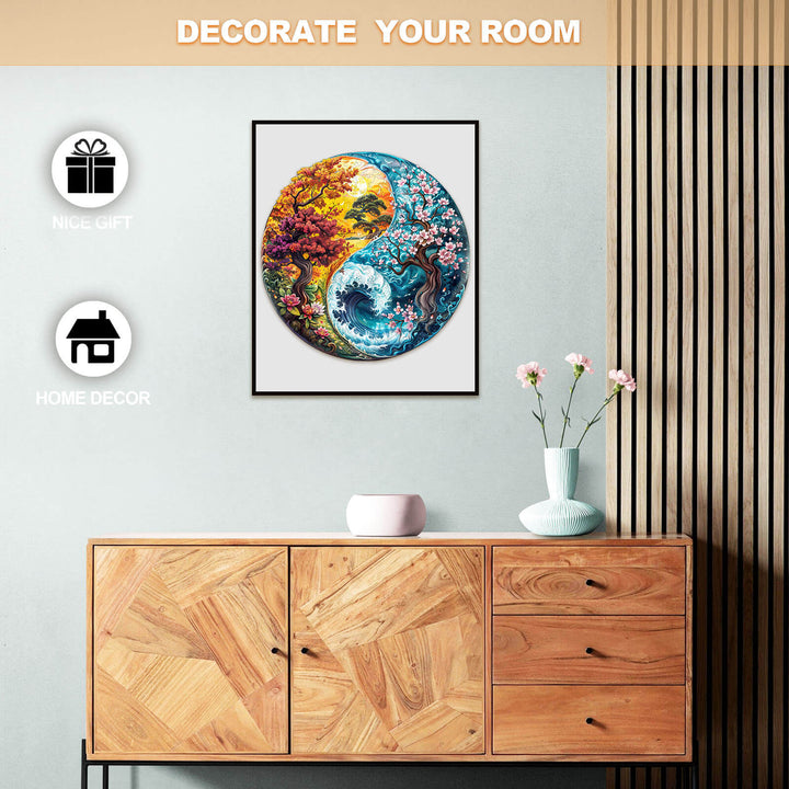 Yin yang Landscape-1 Wooden Jigsaw Puzzle