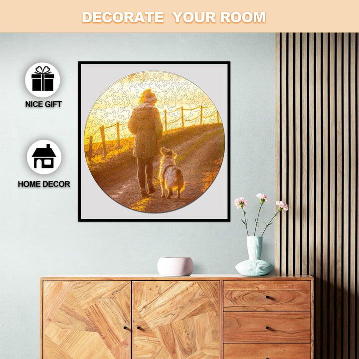 Personalized PET Lover Leisure Time Photo Puzzle - Woodbests