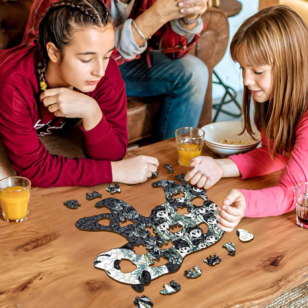 Panda Paradise Wooden Jigsaw Puzzle