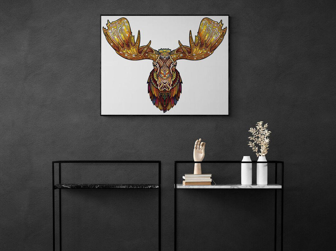 Majestic Moose Wooden Jigsaw Puzzle - Woodbests
