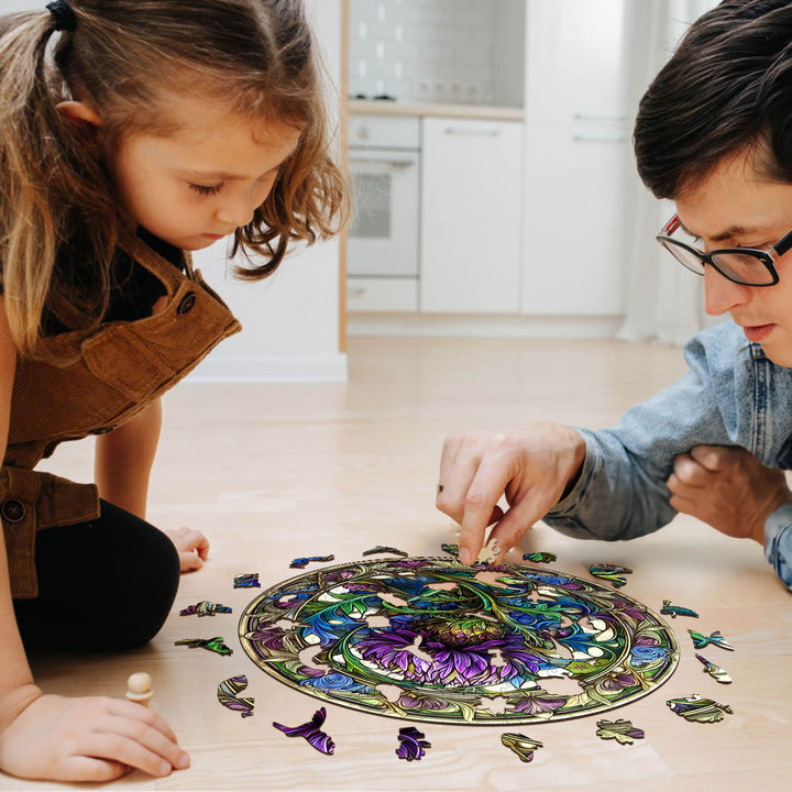 Scotch Thistle Wooden Jigsaw Puzzle - Woodbests