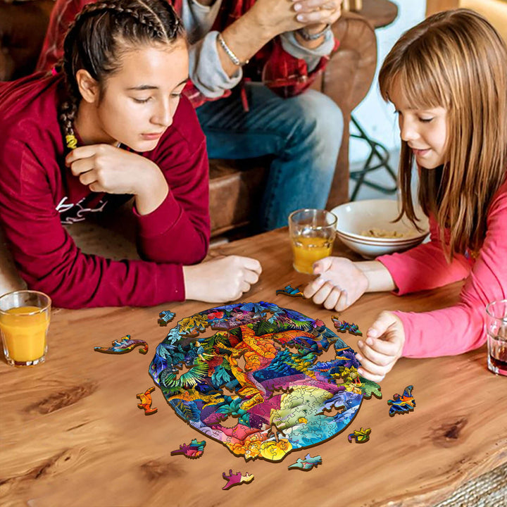 3D T-Rex Wooden Jigsaw Puzzle - Woodbests
