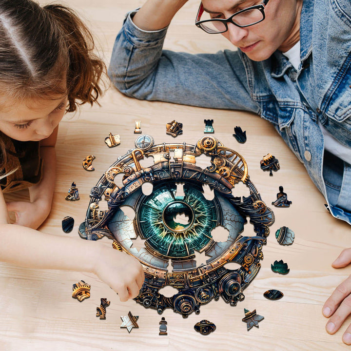 3D Mechanical eyes Wooden Jigsaw Puzzle