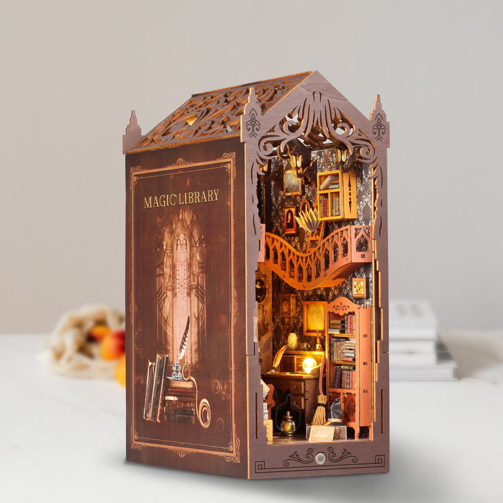 thumbnail image 2 of 3X(DIY BOOK NOOK Kits For Adults - Wooden - 3D Puzzle Miniature House Kit1975 £39.59 - UK 2 of 9