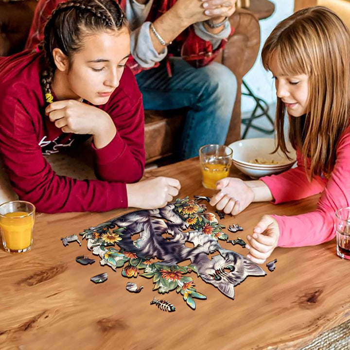 American Shorthair Wooden Jigsaw Puzzle