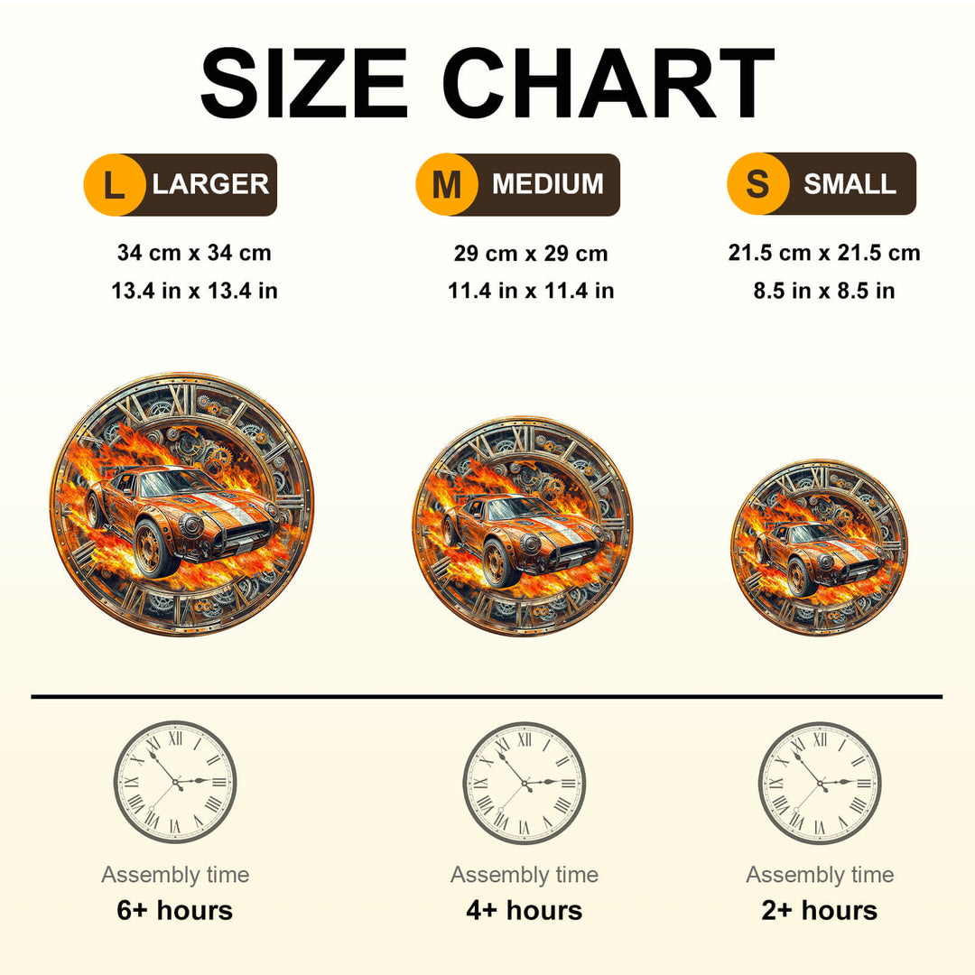 Blazing Speed Wooden Jigsaw Puzzle