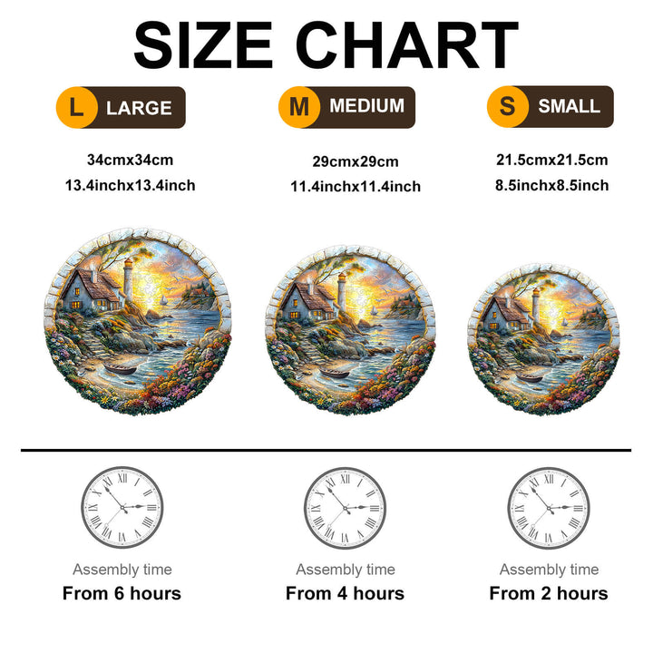 3D Sea island Wooden Jigsaw Puzzle
