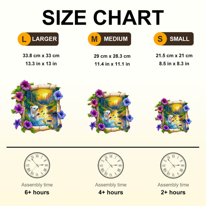 Forest Bear Wooden Jigsaw Puzzle