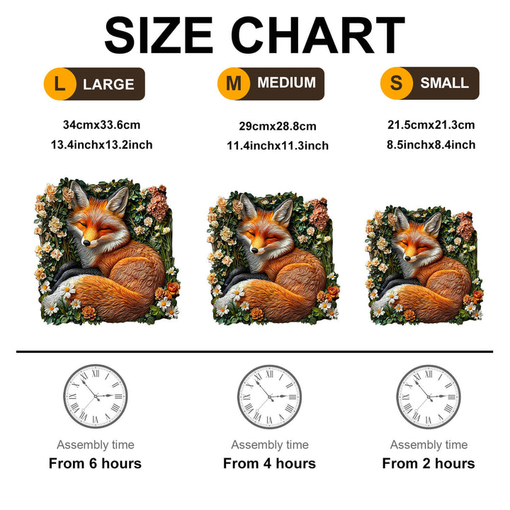 fox in grass Wooden Jigsaw Puzzle