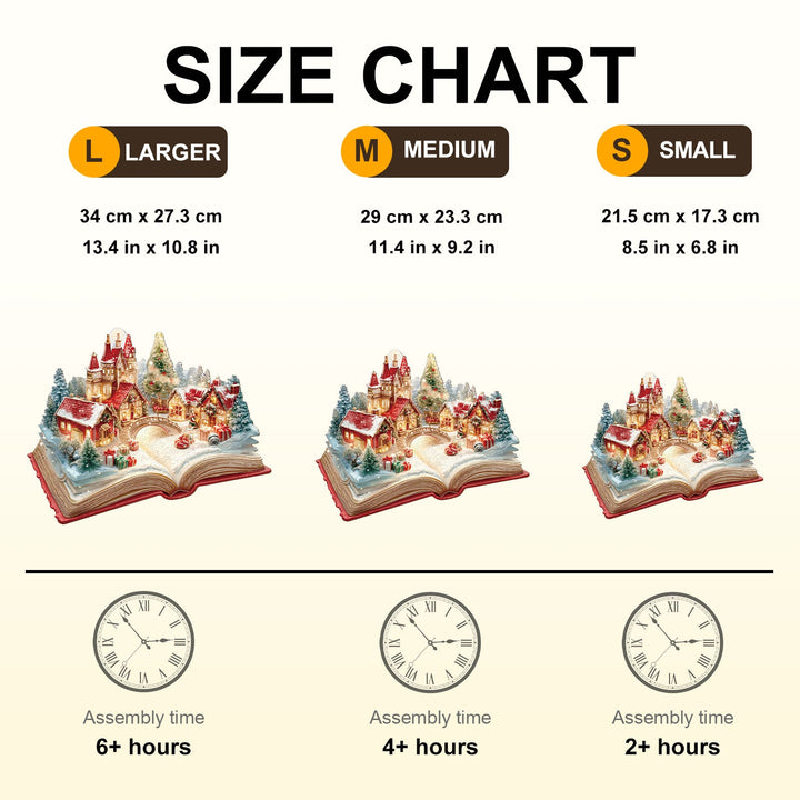 Christmas Pop-up Book Wooden Jigsaw Puzzle
