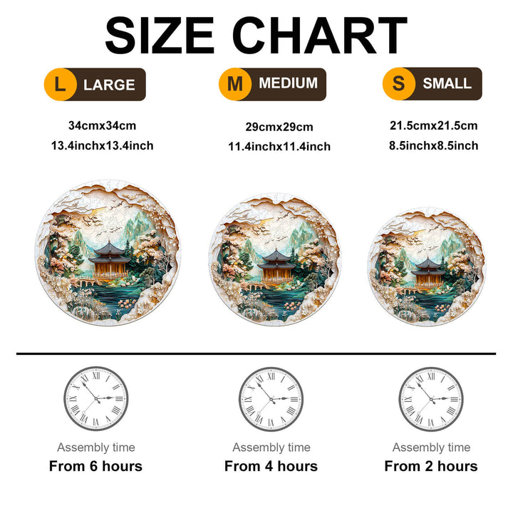 3D Chinese Landscape Painting Wooden Jigsaw Puzzle