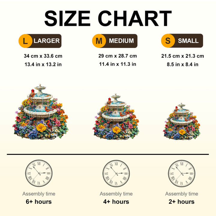 Garden Melody Wooden Jigsaw Puzzle