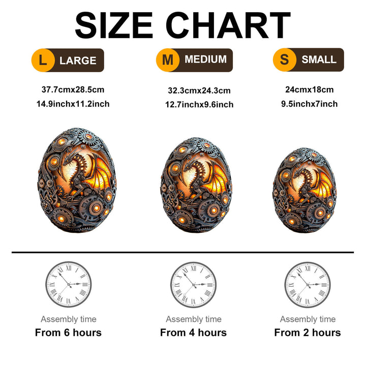 Mechanical Dragon Egg Wooden Jigsaw Puzzle