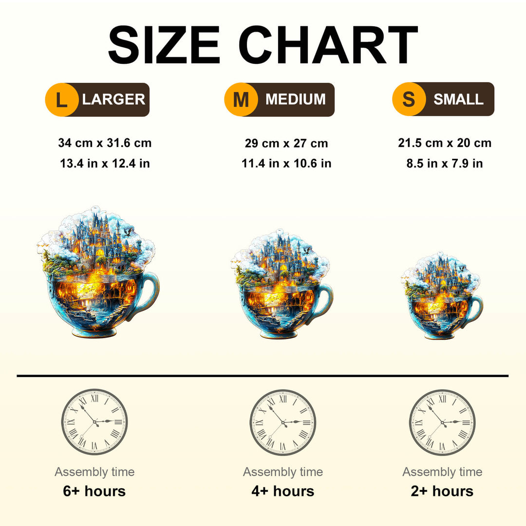 Magic cup-1 Wooden Jigsaw Puzzle