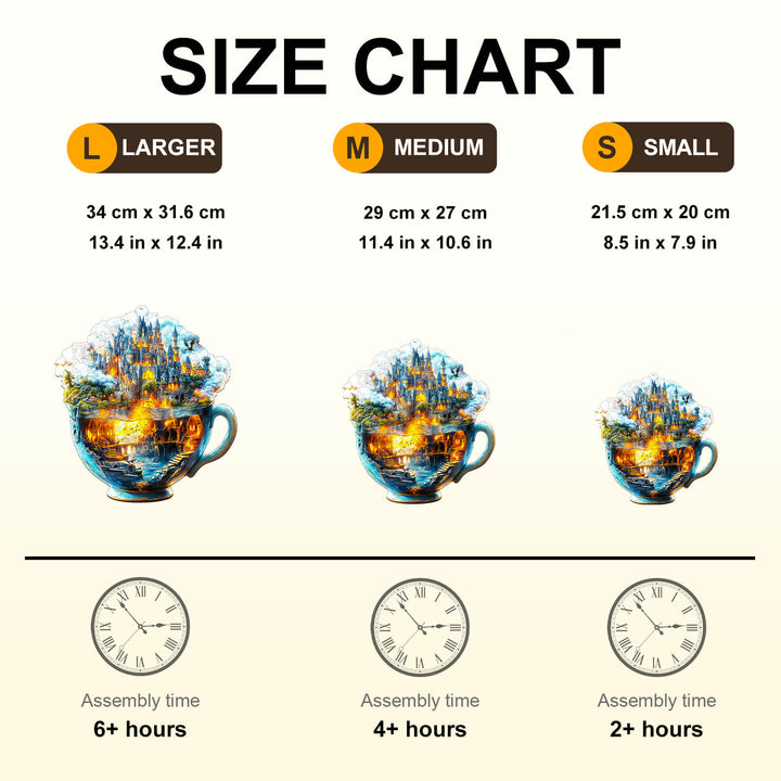 Magic cup-1 Wooden Jigsaw Puzzle