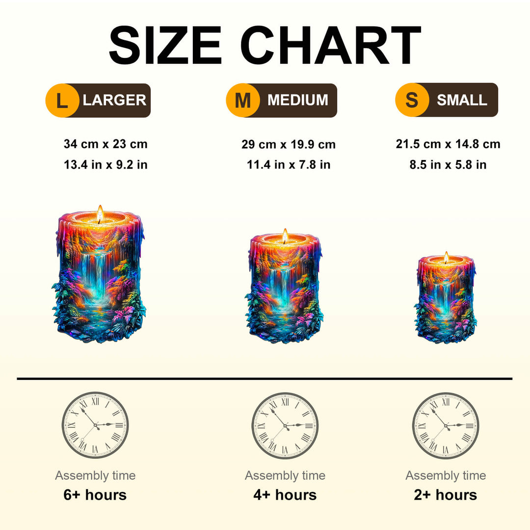 Enchanted Flame Wooden Jigsaw Puzzle