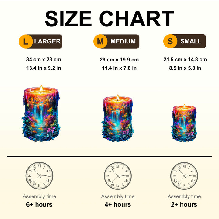 Enchanted Flame Wooden Jigsaw Puzzle