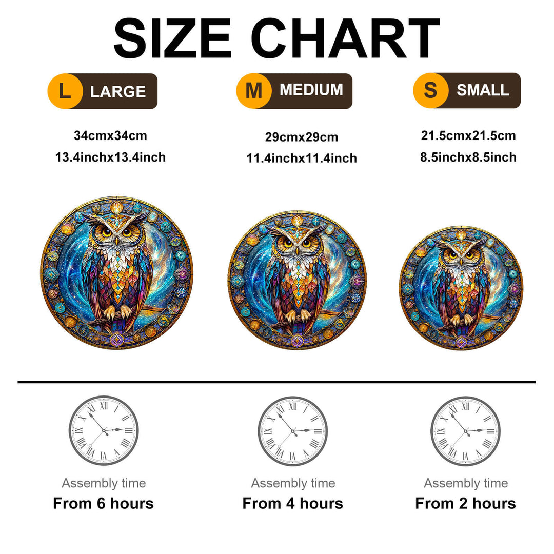 Cosmic Watcher Wooden Jigsaw Puzzle