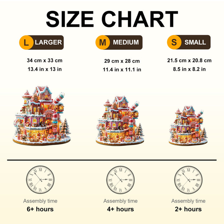 Candy Workshop Wooden Jigsaw Puzzle