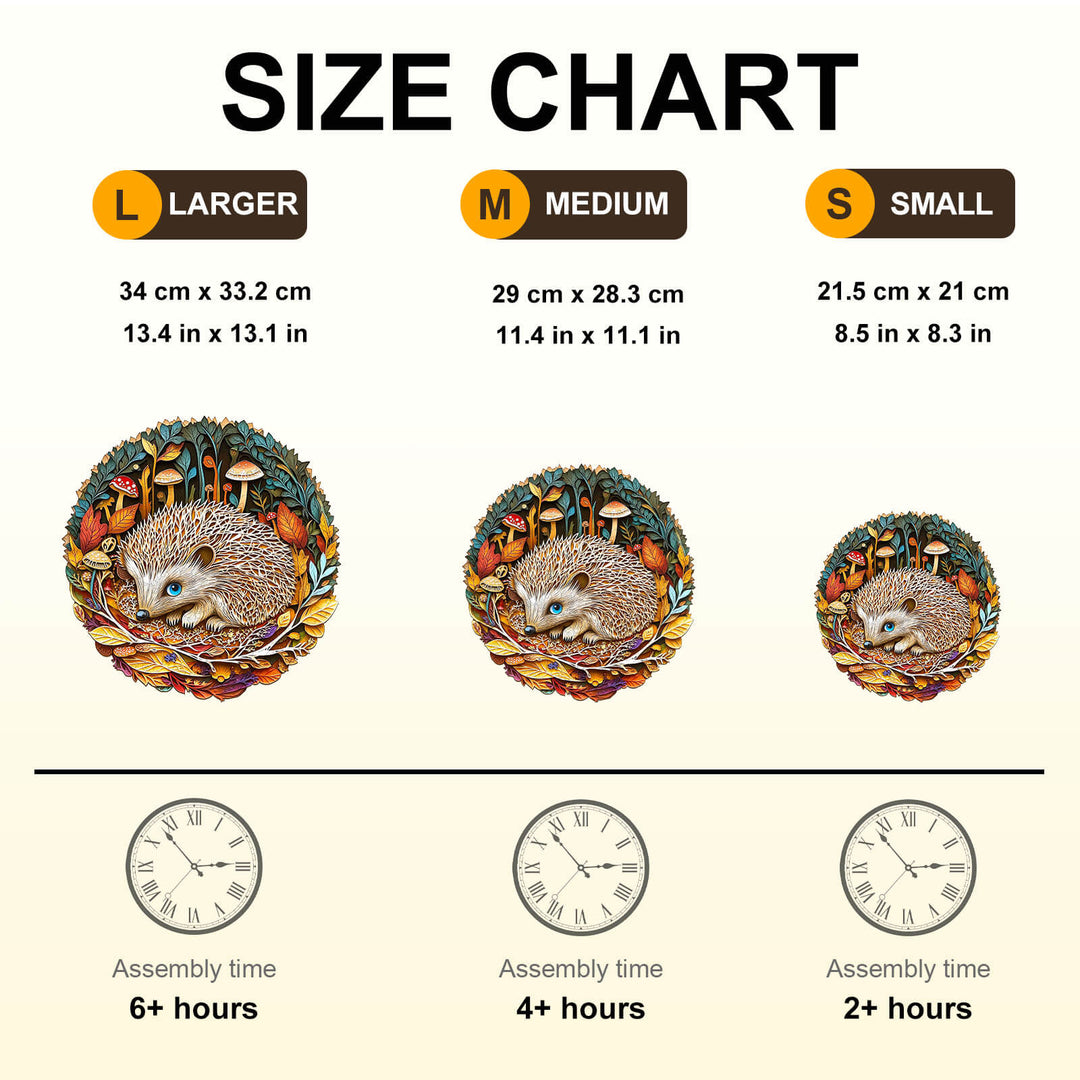 Forest Dreamers- Hedgehog Wooden Jigsaw Puzzle