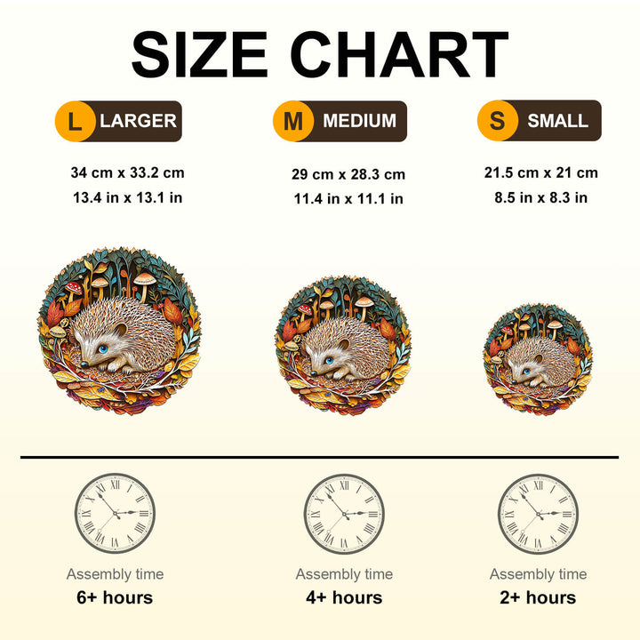 Forest Dreamers- Hedgehog Wooden Jigsaw Puzzle