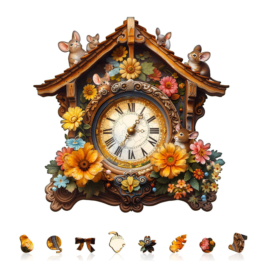 Nature's Clockwork Wooden Jigsaw Puzzle