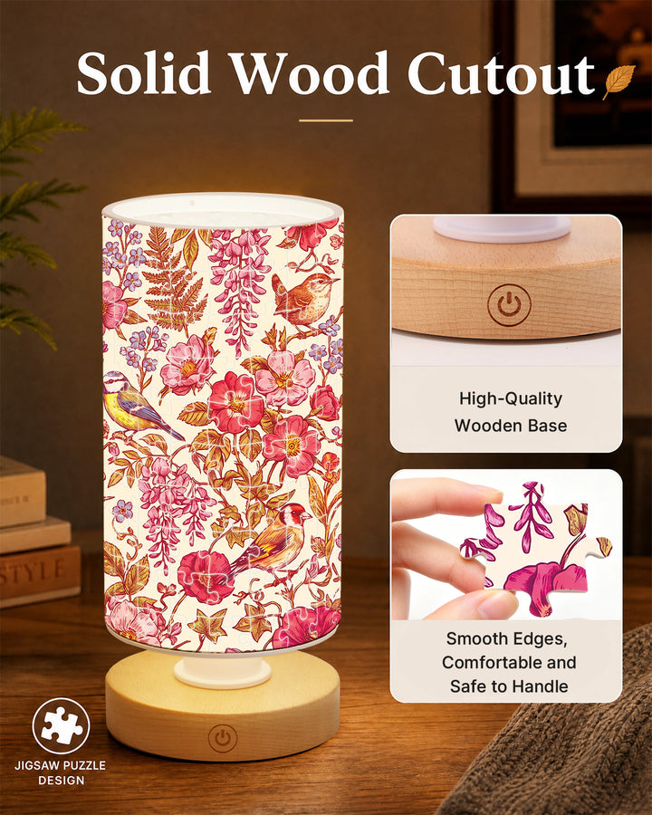 DIY Dimmable Acrylic Cylindrical Puzzle Lamp - Secret Garden Whispers