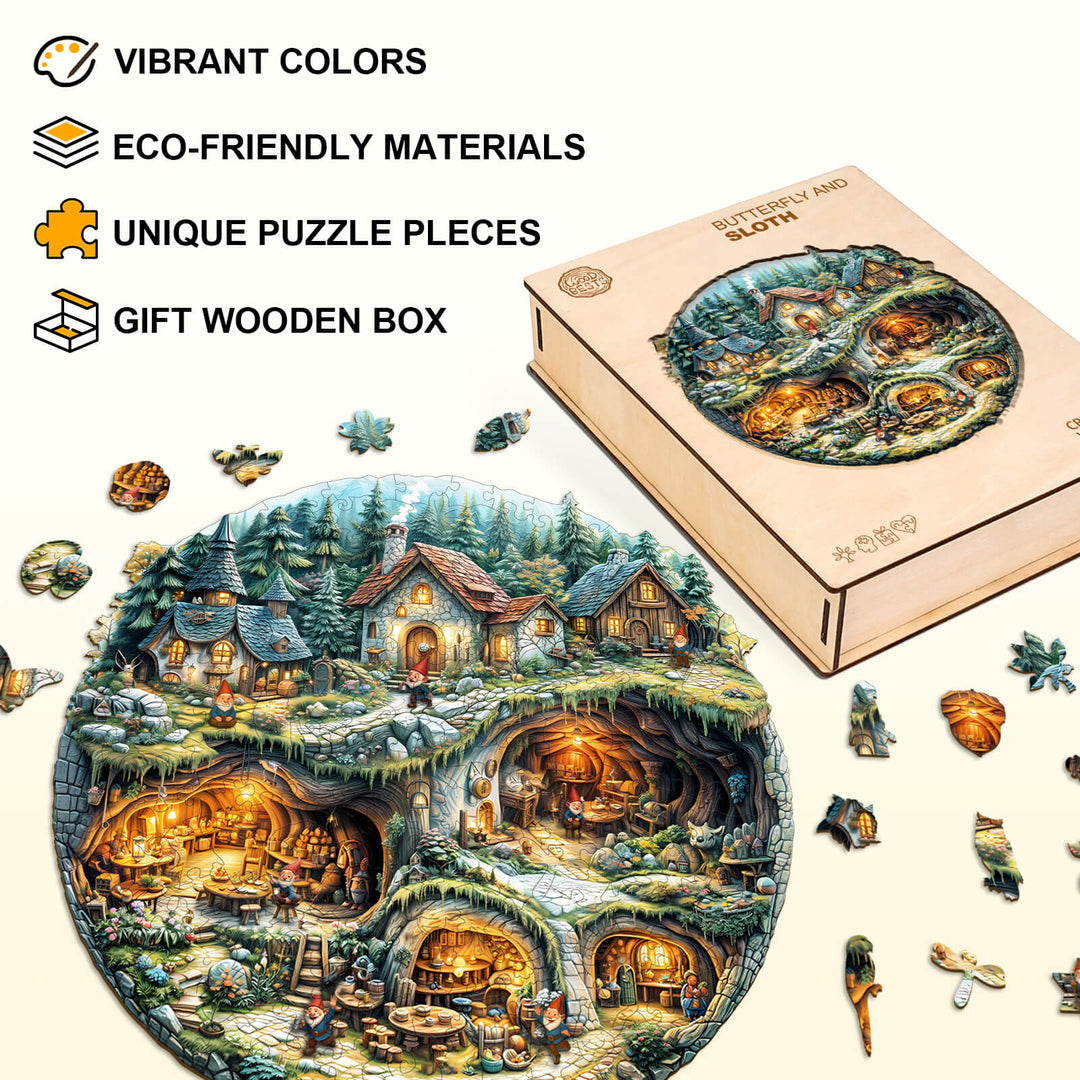 Goblin house Wooden Jigsaw Puzzle