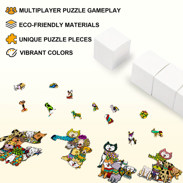 Party Puzzle-Rich Dog