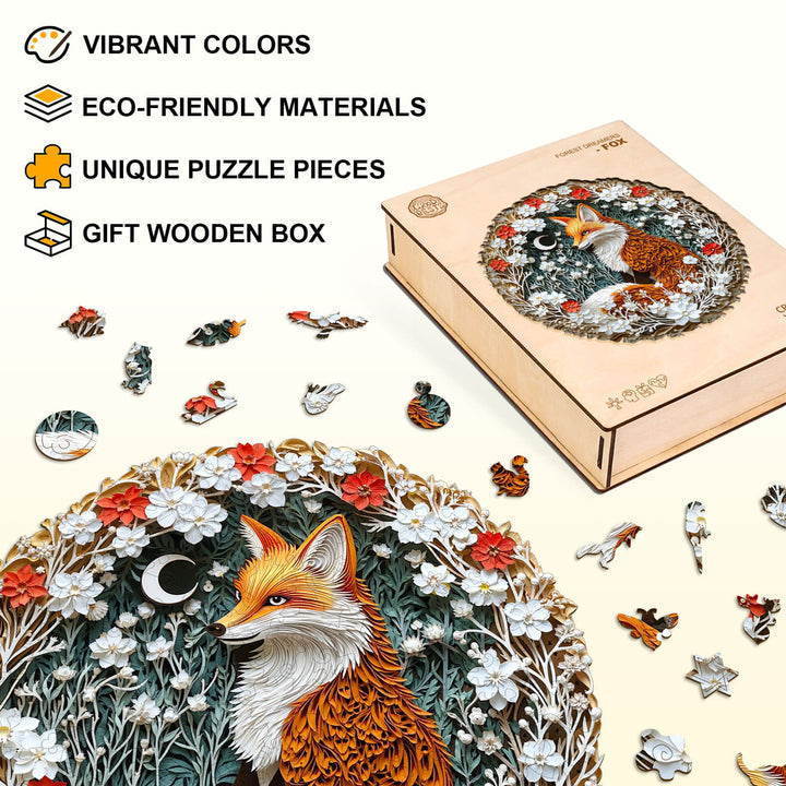 Forest Dreamers-FOX Wooden Jigsaw Puzzle