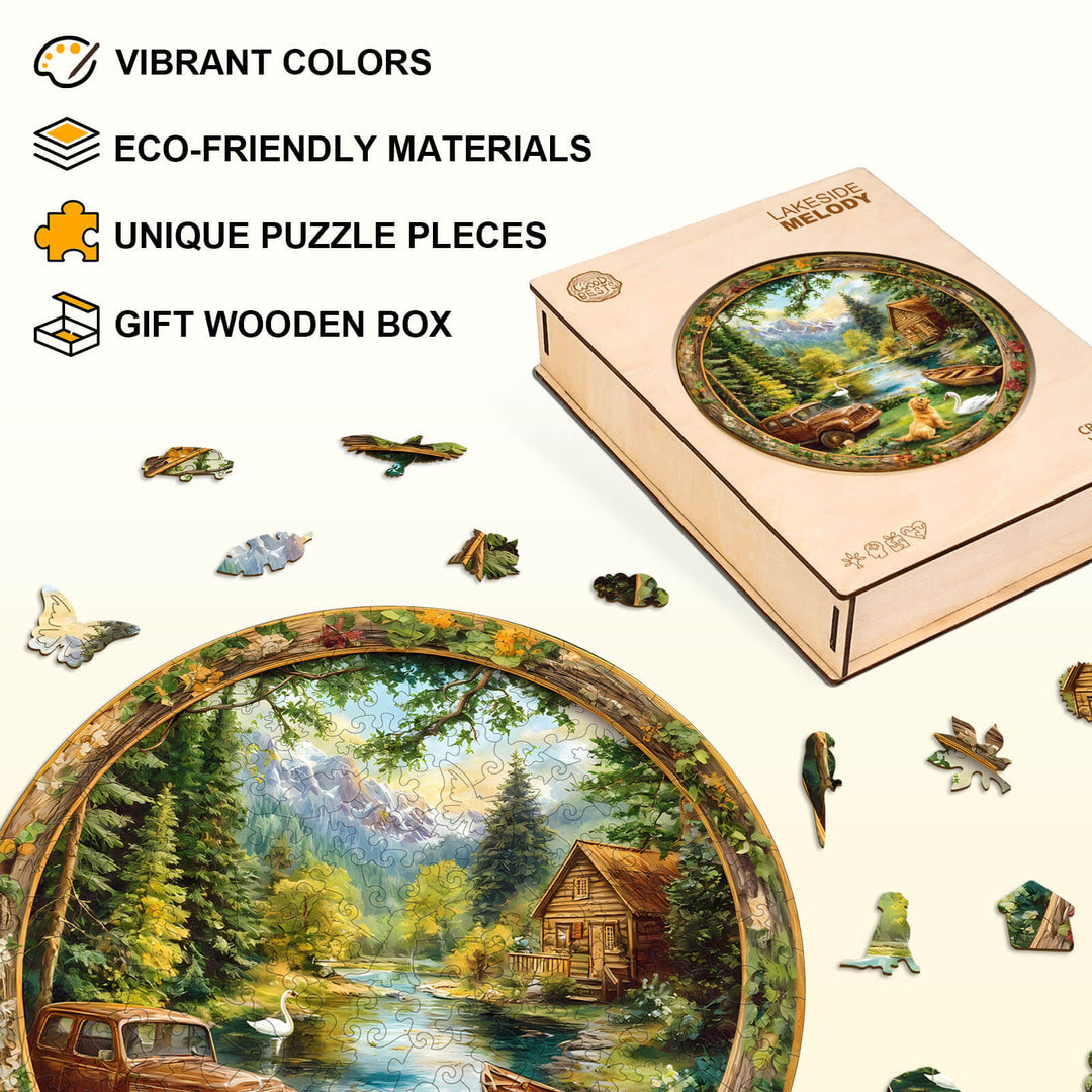 Lakeside Melody Wooden Jigsaw Puzzle